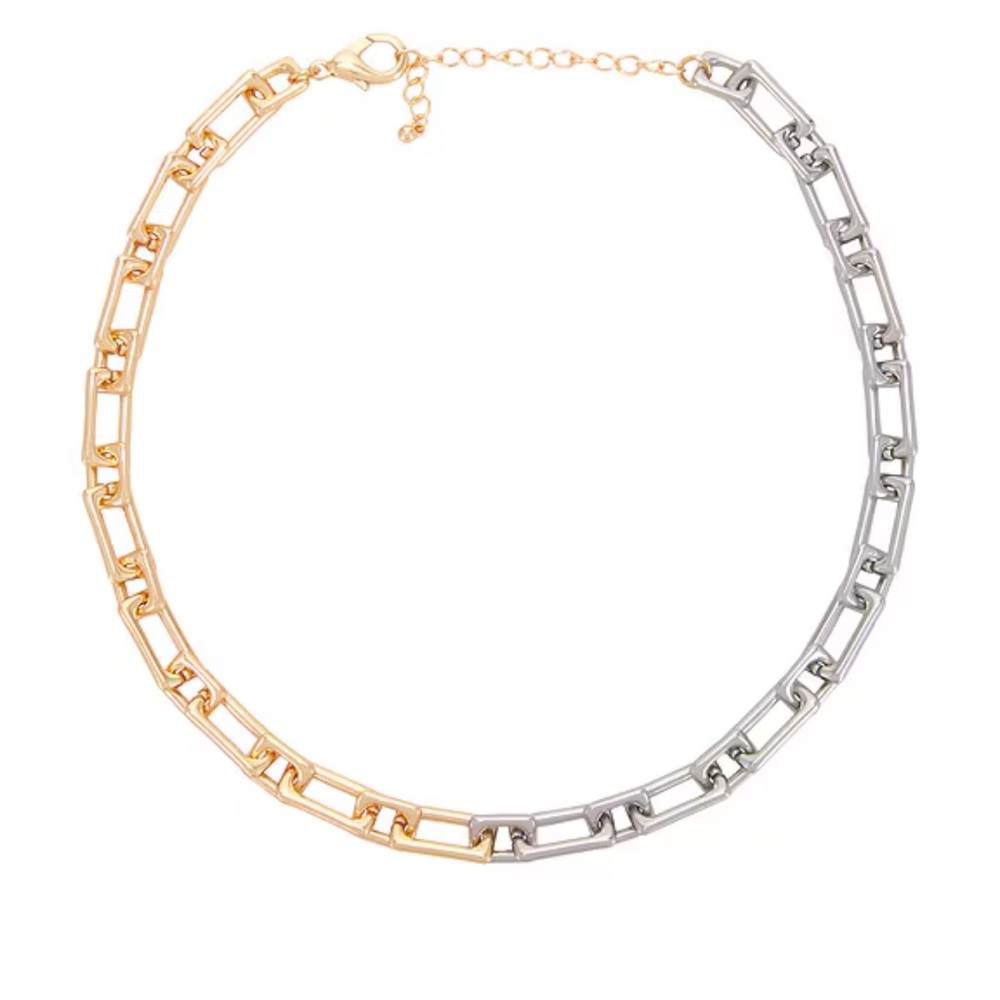 Lovers & Friends Lissa Necklace Silver & Gold Layering Statement Piece